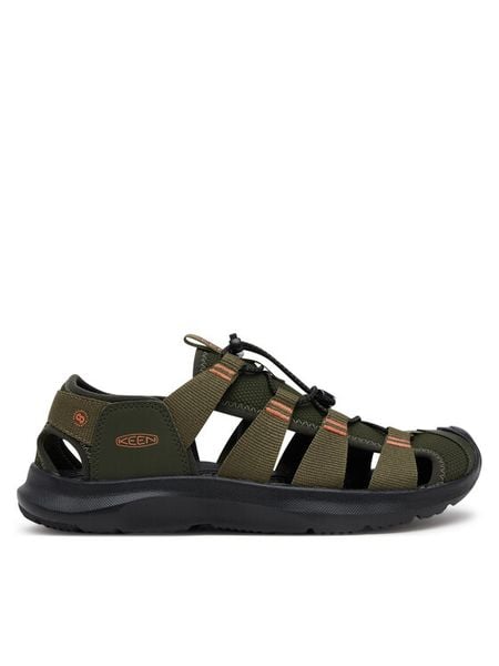 Keen Sandały Seanik H2 M 1030387 Khaki. Brązowe sandały męskie Keen, z materiału, bez zapięcia. Za 429.99 zł.