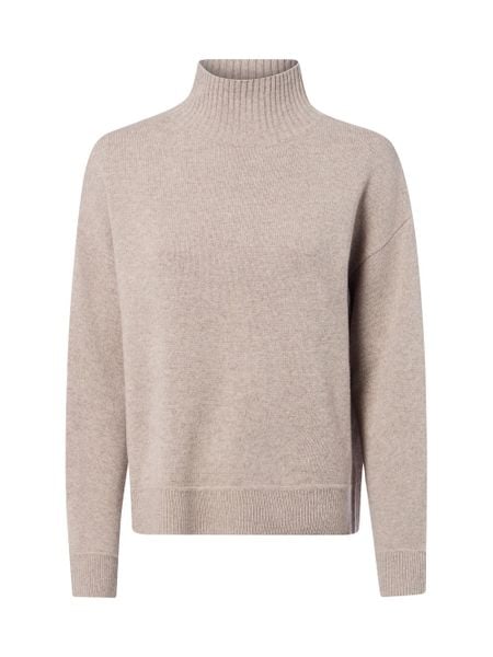 Marie Lund sweter merino Kobiety Wełna beżowy, XL. Brązowe swetry klasyczne damskie Marie Lund, xl, z wełny, bez kołnierzyka. Za 349.95 zł.