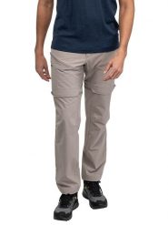 Bergans Spodnie softshellowe Zipp-Off - Regular fit - w kolorze szarobrązowym rozmiar: 48. Brązowe spodnie materiałowe męskie Bergans, bez wzorów, z materiału, sportowe. Za 385.62 zł.