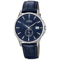 Zegarek "C4636-3" w kolorze granatowo-srebrnym. Niebieskie, analogowe zegarki męskie Michael Kors, Fossil, srebrne. W wyprzedaży za 749.95 zł.