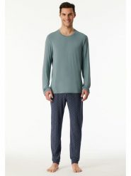 Schiesser Piżama w kolorze turkusowo-granatowym rozmiar: 56. Niebieskie piżamy męskie Schiesser, bez wzorów, bez ramiączek. Za 195.99 zł.