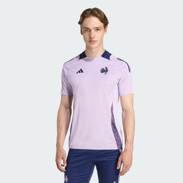 Koszulka France Performance. Czerwone t-shirty sportowe męskie Adidas, xl, bez ramiączek, na fitness i siłownię. W wyprzedaży za 142.35 zł.