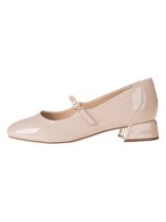 Clarks Skórzane baleriny "Daiss30" w kolorze beżowym z paskiem rozmiar: 37. Brązowe baleriny damskie Clarks, bez wzorów, bez obcasa. Za 284.95 zł.