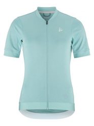 Craft Koszulka kolarska "Core Essence" w kolorze turkusowym rozmiar: XS. Niebieskie bluzki sportowe damskie Craft, xs, z materiału, bez kołnierzyka, bez ramiączek. Za 117.99 zł.