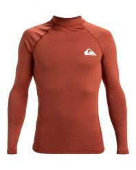 Koszulka surfingowa z długim rękawem UPF 50 dla Mężczyzn EVERYDAY Brązowy. Brązowe koszulki męskie z długim rękawem Quiksilver, m, z elastanu. Za 129.00 zł.