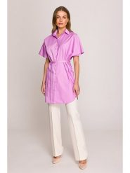Stylove Tunika w kolorze fioletowym rozmiar: S/M. Różowe tuniki damskie Stylove, na co dzień, m, bez wzorów, z bawełny, bez kołnierzyka, bez ramiączek. Za 210.81 zł.