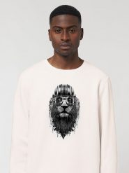 WOOOP Bluza "Lion Rider" w kolorze kremowym rozmiar: XL. Brązowe bluzy bez kaptura męskie Wooop, xl, z bawełny. Za 152.99 zł.