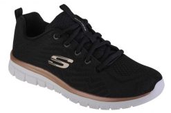 Buty sportowe damskie Skechers Get Connected. Czarne buty sportowe na co dzień damskie Skechers, bez wzorów, z materiału. Za 390.00 zł.