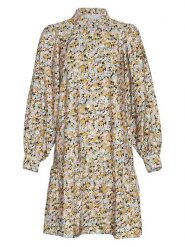 MOSS COPENHAGEN Sukienka "Minetta" ze wzorem rozmiar: S. Zielone sukienki damskie MOSS COPENHAGEN, na imprezę, s, bez wzorów, z wiskozy, klasyczne, bez kołnierzyka, bez ramiączek, mini. Za 157.73 zł.