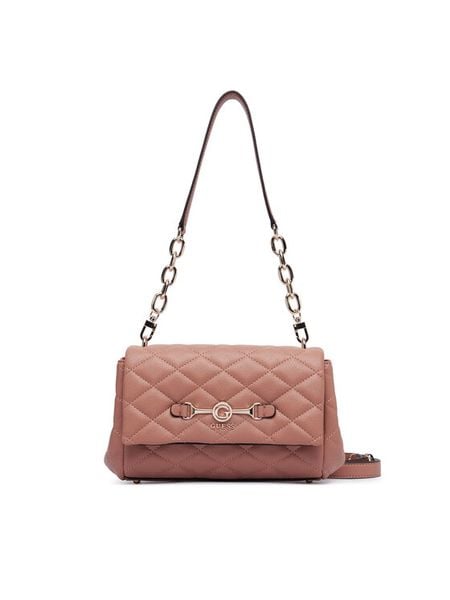 Guess Torebka Frances HWQG22 41190 Różowy. Czerwone torebki klasyczne damskie Guess, z aplikacjami, ze skóry, bez dodatków. Za 584.99 zł.