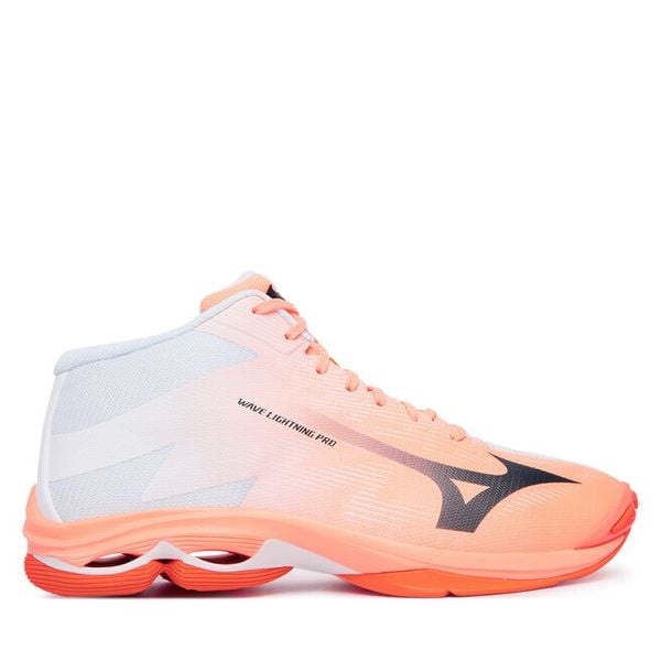 Buty halowe Mizuno. Pomarańczowe buty sportowe na co dzień męskie Mizuno, bez zapięcia, mizuno wave. Za 559.99 zł.