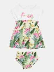 Guess Sukienka codzienna A4GK09 K6YW0 Kolorowy Regular Fit. Sukienki dziewczęce Guess, z aplikacjami, z bawełny, bez ramiączek. Za 369.99 zł.