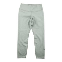 Second life - Damskie szare legginsy Dri-Fit - Jak nowy. Szare legginsy damskie Nike, bez wzorów, na jogę i pilates, dri-fit (nike). Za 106.46 zł.