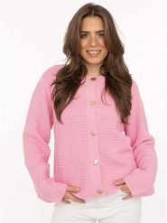 Zwillingsherz Kardigan w kolorze jasnoróżowym rozmiar: L/XL. Różowe kardigany damskie Zwillingsherz, l, bez wzorów, z bawełny. Za 173.99 zł.