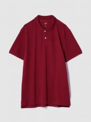 GAP Koszulka polo w kolorze bordowym rozmiar: XS. Czerwone koszulki polo męskie GAP, xs, bez wzorów, bez ramiączek. Za 65.85 zł.