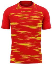 Koszulka sportowa Givova Pixel czerwono-żółta 2XL. Czerwone topy sportowe damskie Givova, m, bez wzorów, z dzianiny, bez ramiączek. Za 71.13 zł.