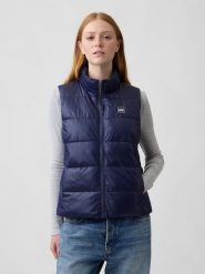 GAP Kamizelka pikowana w kolorze granatowym rozmiar: XXL. Niebieskie kamizelki damskie GAP, xxl. Za 169.95 zł.