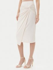 Rinascimento Spódnica midi CFC0123489003 Beżowy Regular Fit. Brązowe spódniczki damskie RINASCIMENTO, xl, bez wzorów, z syntetyku, midi. Za 219.99 zł.