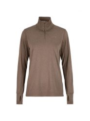 Craft Flow HZ LS W – damska koszulka z długim rękawem i półgolfem, ciepły. Fioletowe t-shirty damskie Craft, m, bez wzorów, z elastanu, bez kołnierzyka. Za 260.50 zł.