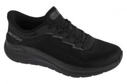 Buty sportowe Sneakersy męskie, Slip-Ins Arch Fit 2.0. Czarne buty sportowe na co dzień męskie Skechers, z materiału, bez zapięcia, trekkingowe. Za 499.99 zł.