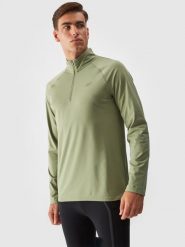 4F Bielizna termiczna drapana (góra) męska - oliwkowa/khaki XXL. Brązowa bielizna termoaktywna męska 4f, m, bez wzorów, z dzianiny. W wyprzedaży za 129.99 zł.