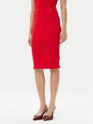 Gaudi Spódnica ołówkowa 511FD73005 Czerwony Slim Fit. Czerwone spódniczki damskie GAUDI, m, bez wzorów, z wiskozy, ołówkowe. Za 229.99 zł.