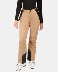 Spodnie narciarskie damskie Kilpi ELARE-W. Brązowe spodnie materiałowe damskie Kilpi, bez wzorów, z materiału. Za 389.99 zł.