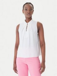 Rinascimento Bluzka CFC0127706003 Biały Regular Fit. Białe topy sportowe damskie RINASCIMENTO, xs, bez wzorów, z syntetyku, bez ramiączek. Za 399.99 zł.