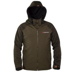 Softshell Kurtka z wędkarska kapturem. Zielone kurtki damskie TANDEM BAITS, bez wzorów, z polaru. Za 413.99 zł.