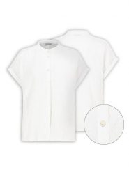 Eight2Nine Bluzka w kolorze białym rozmiar: M/L. Białe bluzki damskie Eight2Nine, l, bez wzorów, z bawełny, bez kołnierzyka, bez ramiączek. Za 82.99 zł.