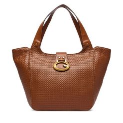 Torebka Guess. Brązowe torebki klasyczne damskie Guess, z aplikacjami, bez dodatków. Za 714.99 zł.
