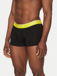Lacoste Komplet 3 par bokserek 5H1297 Czarny. Czarne bokserki męskie Lacoste, bez wzorów, z bawełny. Za 139.99 zł.