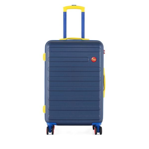 Walizka średnia Semi Line. Niebieskie walizki Semi-line, bez wzorów, średnie. Za 239.99 zł.