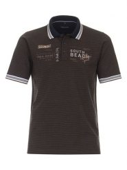 CASAMODA Koszulka polo w kolorze brązowym rozmiar: M. Brązowe koszulki polo męskie CASAMODA, m, bez wzorów, z bawełny, bez ramiączek. Za 116.45 zł.