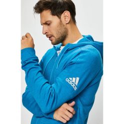 Adidas Performance - Bluza. Niebieskie bluzy z kapturem męskie adidas Performance, m, z bawełny. W wyprzedaży za 219.90 zł.