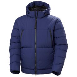 Kurtka z kapturem Helly Hansen W22 Arc. Niebieskie kurtki damskie Helly Hansen, na zimę, bez wzorów, z puchu, z kapturem. W wyprzedaży za 1,884.00 zł.