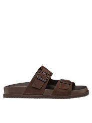 Geox Klapki U Parnaiba U651KA 00022 C6006 Brązowy. Brązowe klapki i japonki męskie Geox, ze skóry. Za 359.99 zł.