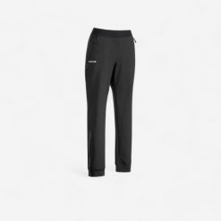 Spodnie treningowe do hokeja na trawie damskie Korok FH900. Czarne spodnie materiałowe damskie KOROK, l, z elastanu, na fitness i siłownię. Za 69.99 zł.