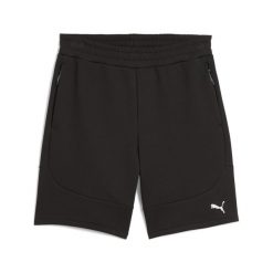 Męskie szorty EVOSTRIPE 8" PUMA Black. Czarne szorty męskie Puma, bez kołnierzyka. Za 190.50 zł.