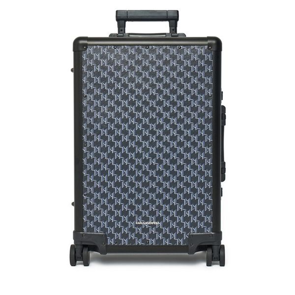 Walizka kabinowa KARL LAGERFELD. Niebieskie walizki Karl Lagerfeld, bez wzorów. Za 1,599.00 zł.