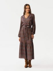 Stylove Sukienka ze wzorem rozmiar: L. Sukienki damskie Stylove, na co dzień, l, bez wzorów, z tkaniny, bez kołnierzyka, bez ramiączek, maxi, proste. Za 214.70 zł.