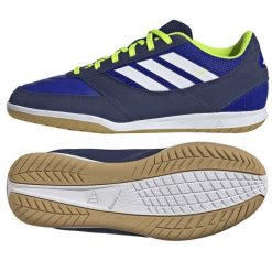 Buty piłkarskie adidas Top Sala Competition Ii JR5391 niebieskie. Niebieskie topy sportowe damskie bez wzorów, z gumy, bez ramiączek. W wyprzedaży za 293.33 zł.