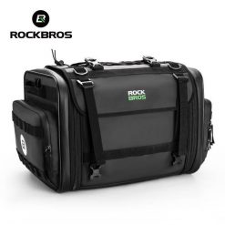 Torba motocyklowa 43-50L - wodoodporna i składana torba wyprawowa ROCKBROS. Czarne torby męskie na ramię ROCKBROS, bez wzorów, z materiału, na ramię. Za 471.99 zł.