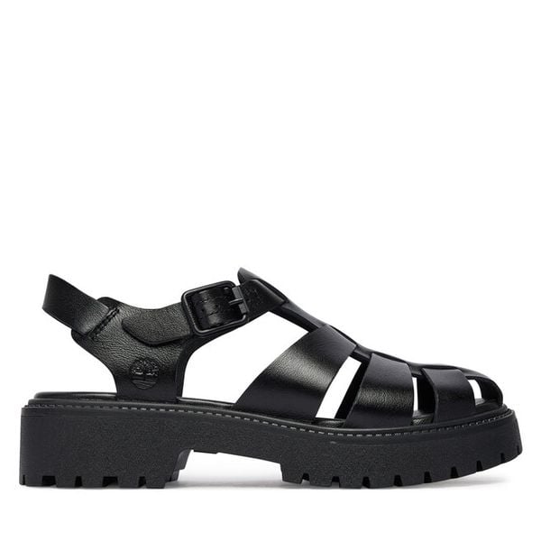 Sandały Timberland. Czarne sandały damskie Timberland, bez wzorów, bez obcasa, na płaskiej podeszwie. Za 549.99 zł.