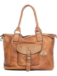 Mia Tomazzi Skórzana torebka "Sirio" w kolorze jasnobrązowym - 34 x 29 x 13 cm rozmiar: onesize. Brązowe torebki klasyczne damskie Mia Tomazzi, bez wzorów, z materiału, bez dodatków. Za 448.99 zł.