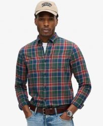 Superdry Koszula Vintage Check z Bawełny Organicznej. Koszule damskie Superdry., m, z aplikacjami, z bawełny, klasyczne, bez kołnierzyka, bez ramiączek. Za 308.45 zł.