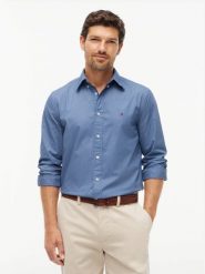 Tommy Hilfiger koszula codzienna Mężczyźni Bawełna (100%) niebieski, XL. Niebieskie koszule męskie Tommy Hilfiger, m, bez wzorów, z bawełny, bez kołnierzyka, bez ramiączek. Za 369.95 zł.