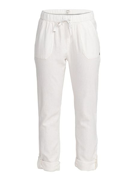 Roxy Spodnie w kolorze białym rozmiar: M. Białe spodnie materiałowe damskie Roxy, bez wzorów, z materiału. Za 122.67 zł.