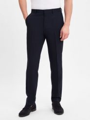 BOSS spodnie od garnituru modułowego Mężczyźni Regular Fit Sztuczne włókno niebieski, 56. Niebieskie spodnie materiałowe męskie Boss, z włókna. Za 699.95 zł.