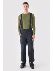 4F Spodnie narciarskie w kolorze czarnym rozmiar: L. Czarne spodnie materiałowe męskie 4f, bez wzorów. Za 410.94 zł.